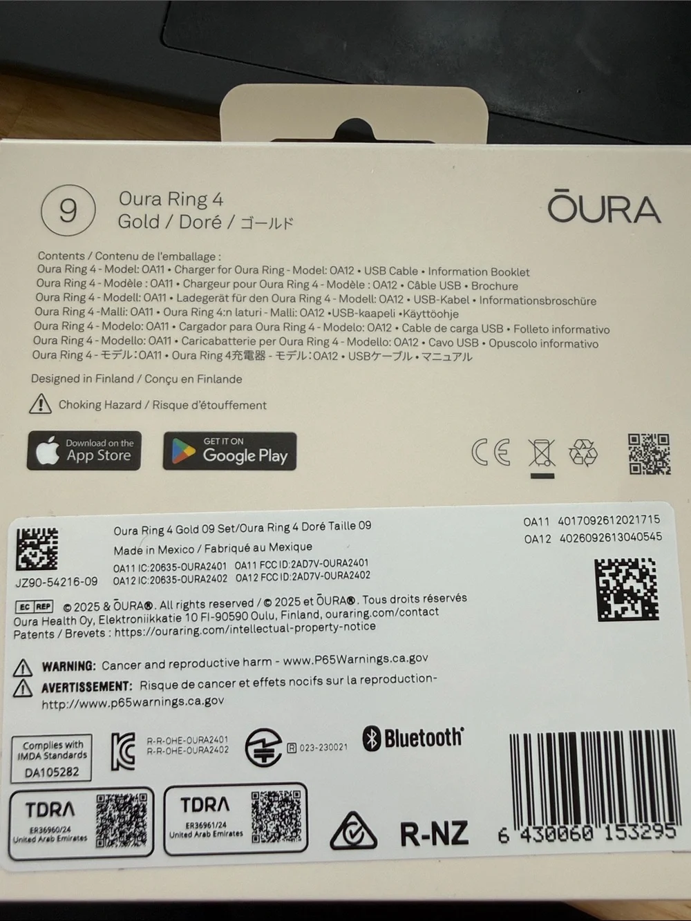 Oura Ring 4 - Gold